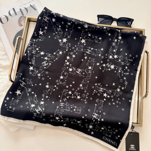 5A Women's Silk Scarves Black