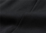 5A Men Breathable Cotton Sports Set Stand Collar Jacket Pant Suit