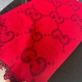 5A Women's GG Winter Warm Tassel Scarf Red