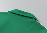 5A Men Breathable Cotton Sports Set Lapel Jacket Pant Suit