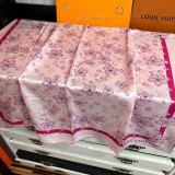 5A Women's Sunflower Silk Scarves Pink