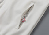 5A Men Breathable Cotton Sports Set Stand Collar Jacket Pant Suit