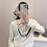 5A Women's Silk Scarves White