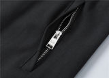 5A Men Breathable Cotton Sports Set Hooded Jacket Pant Suit