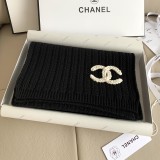 5A Women's Winter Knitted Scarf Black