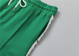 5A Men Breathable Cotton Sports Set Lapel Jacket Pant Suit