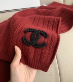 5A Women's Winter Knitted Scarf Red