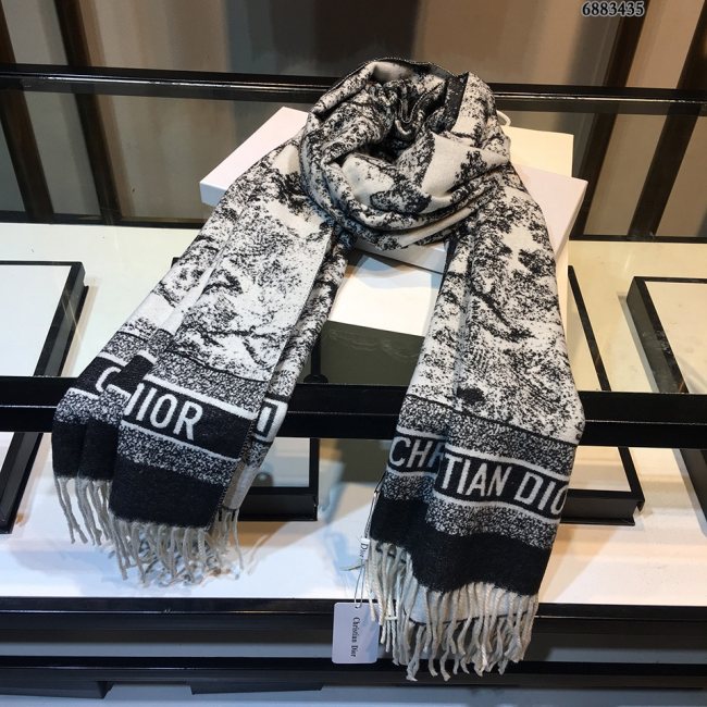 5A Women's Winter Tassel Scarf Black
