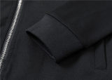 5A Men Breathable Cotton Sports Set Hooded Jacket Pant Suit