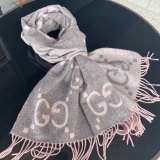 5A Women's GG Winter Warm Tassel Scarf Grey