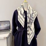 5A Women's Silk Scarves White