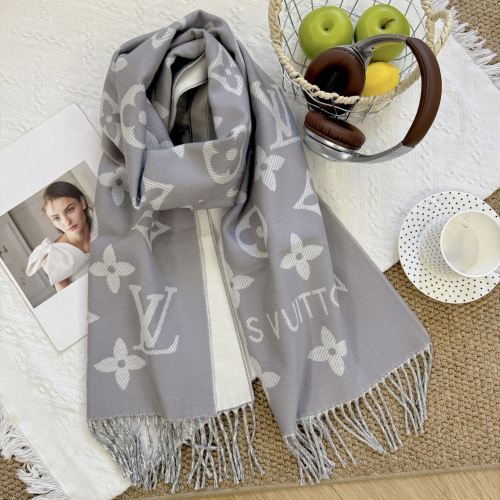 5A Women's Winter Double-Sided Jacquard Logo Tassel Scarf