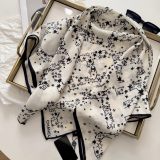 5A Women's Silk Scarves White