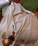5A Women's GG Winter Scarf Shawl Beige