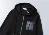 5A Men Breathable Cotton Sports Set Hooded Jacket Pant Suit