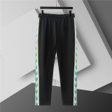 5A Men Breathable Cotton Sports Set Stand Collar Jacket Pant Suit