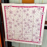5A Women's Sunflower Silk Scarves Pink