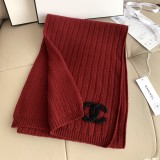 5A Women's Winter Knitted Scarf Red