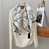 5A Women's Silk Scarves White
