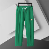 5A Men Breathable Cotton Sports Set Lapel Jacket Pant Suit
