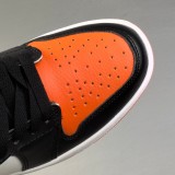 5A Air Jordan 1 High Shattered Backboard Black Orange Leather DZ5485-008