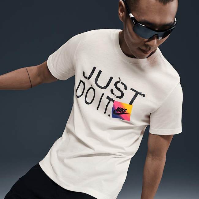 Summer Men's Adult Simple Printed Cotton Casual Short Sleeve T-Shirt Black