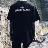 Men's Embroidery Logo Cotton Loose T-Shirt