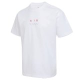 Men's Air Printed Cotton Casual T-Shirt White