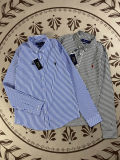 5A Unisex Fit Striped Stretch Poplin Classic Long-Sleeve Shirt 2214