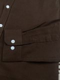 5A Men's Linen Long Sleeve Button-down Shirt 2222