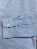 5A Men's Linen Long Sleeve Button-down Shirt 2222