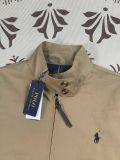5A Unisex Bedford Twill Zip-Up Jacket – Classic Stand Collar, Red Pony Logo, Vintage Style