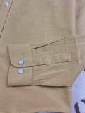 5A Men's Linen Long Sleeve Button-down Shirt 2222
