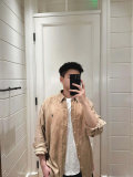 5A Men's Linen Long Sleeve Button-down Shirt 2222