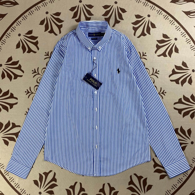 5A Unisex Fit Striped Stretch Poplin Classic Long-Sleeve Shirt 2214