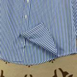 5A Unisex Fit Striped Stretch Poplin Classic Long-Sleeve Shirt 2214