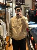 5A Unisex Bedford Twill Zip-Up Jacket – Classic Stand Collar, Red Pony Logo, Vintage Style