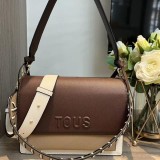 Original Audree Saffiano Medium Crossbody Bag Two-Tone Chain Strap Shoulder Bag