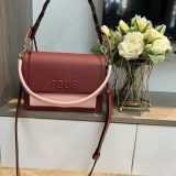 Original Audree Saffiano Medium Crossbody Bag Two-Tone Chain Strap Shoulder Bag