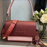 Original Audree Saffiano Medium Crossbody Bag Two-Tone Chain Strap Shoulder Bag
