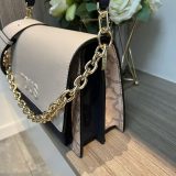 Original Audree Medium Kaos Icon Crossbody Bag Two-Tone Chain Strap Shoulder Bag