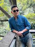 5A Unisex Slim-Fit Classic Button-Down Collar Washed-Denim Shirt 2244