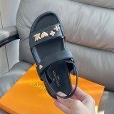 Sunset Comfort Flat Sandal Black 1ADB49