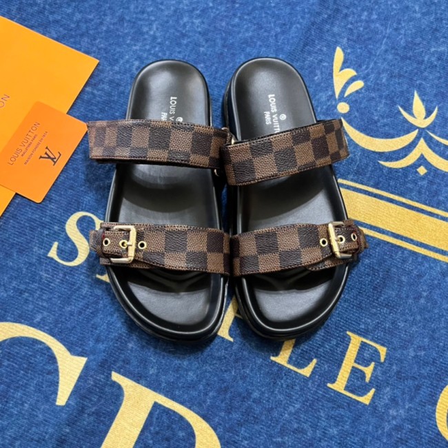 5A Bom Dia Flat Comfort Mule Sandals Brown