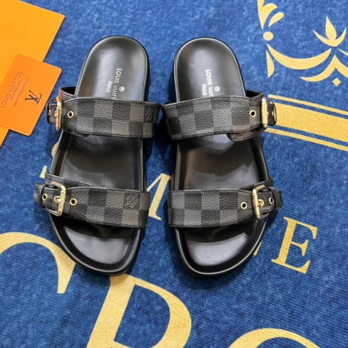 5A Bom Dia Flat Comfort Mule Sandals Black