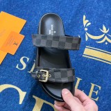 5A Bom Dia Flat Comfort Mule Sandals Black