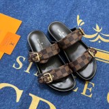 5A Bom Dia Flat Comfort Mule Sandals Brown