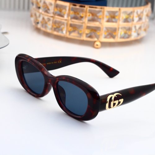 Women's Retro Oval Cat Eye Sunglasses 3928