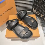Sunset Comfort Flat Sandal black