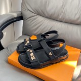 Sunset Comfort Flat Sandal Black 1ADB49